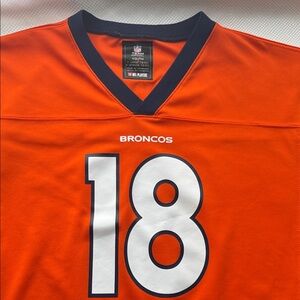 Orange Youth Broncos Jersey with Peyton Manning # 18